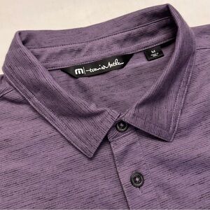 Travis Mathew Men’s Auckland Slub Polo Shirt Purple Size Medium